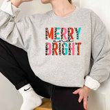 MERRY LEOPARD CHRISTMAS GRAPHIC YOUTH SWEATSHIRT